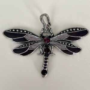 DRAGONFLY RHINESTONE PENDANT